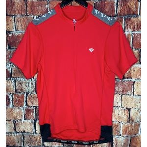 Pearl Izumi Select Series Cycling Short Sleeve Men’s Medium 3/4 Zip Red Jersey